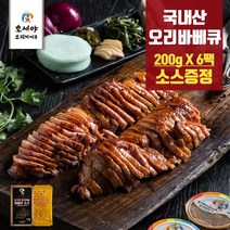 호세야 훈제오리/오리바베큐 200gx6팩+소스증정, 200g, 0개