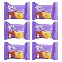 밀카 초코 무 비스킷, 40g, 6개