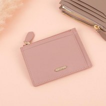 클루(CLUE) 당일배송 데일리 포켓 스위티 핑크 소가죽 카드지갑 CLAB19901CPL