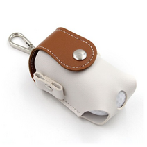 크로닉401 심플 골프볼 주머니 R-13 골프공 파우치 케이스 투볼 포켓 휴대용 벨트 가방, 브라운