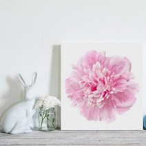 셀러허브 핑크핑크 모란 No1 생동감 넘치는 모란 꽃 액자 3호, 정사각형(22x22cm)／캔버스액자(옆면검정)