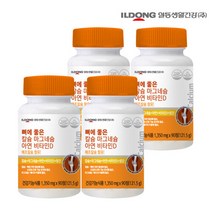[일동생활건강] 뼈에 좋은 칼슘 마그네슘 아연 비타민D 90정 x 4병 총 12개월분 건강식품, 단일속성