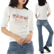 [가니] 22FW 로고 프린트 반팔 티셔츠 T3223 135