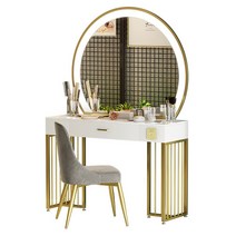 미용실 화장대 메이크업샵 골드 LED 조명 거울 넓은, 100cm + 의자 (소켓)