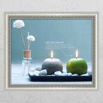 아트박스/꾸밈 cm097-아로마 테라피2_창문그림액자_뮤럴시트지, E타입-모던블랙