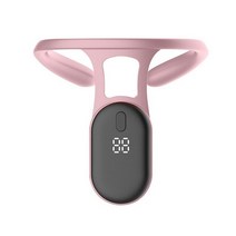전기 목 경추 마사지기 진동기 초음파 림프 진정 자세 교정 바디 쉐이핑, 01 Pink