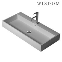 WD - 38345/탑볼세면기/액상아크릴/세면대/WISDOM/아이스톤/iStone/WD38345, 무타공, 미포함, 1개