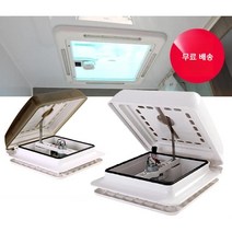 캠핑카 카라반 욕실 환기 12V 배기 팬 트레일러 자동차 냉각 팬 양방향 실내 및 실외 공기 조명 환풍기, 화이트 실내 조명 포함