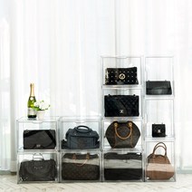 가방 보관함 투명 명품 정리함 쇼케이스 수납장 정리대 1+1 중형, 가방 보관함 중형