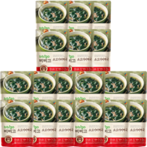 CJ제일제당 비비고 소고기 미역국 500g x 18봉지