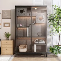 고양이호텔장 고양이철장 펜스 입원장 펫홈 대형철장 대형고양이장 애견장 애견호텔장 3단케이지 특대 여유 공간 캐비닛, 전기 고양이 쓰레기통 특별 연락처 고객 서비스를, 전체 패키지 배달 홈 마스터 현장 설치