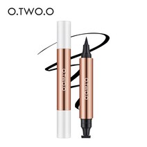 O.TWO.O 아이 라이너 스탬프 리퀴드 방수 패스트 드라이 더블 엔드 2.8g, 2개