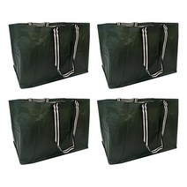 이케아 섹셰라 장바구니 녹색 71L 시장 가방 타포린백 분리수거 여행 캠핑 수납 정리, 4개