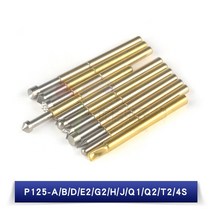 20pcs 스프링 테스트 프로브 포고 핀 p125-a p125-b p125-d p125-e2 p125-g2 p125-h p125-j p125-q1 p125-q2 p125-t2
