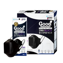 굿매너 황사마스크 대형 KF94 블랙, 1매입, 50개