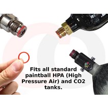 폴리우레탄 CO2 / HPA 탱크 O링 100개(90 경도계) [레드] - 페인트볼 co2 고압 에어 탱크용 교체 우레탄 오링147965