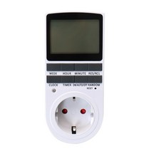 타이머 스마트 디지털 카운트 다운 타이머 스위치 영국 EU 220vaVAC US 110VAC Thermost 주간 프로그래밍, 01 EU Standard