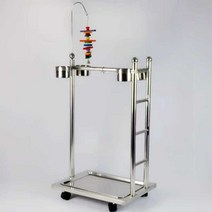 앵무새 스탠드 스테인레스 놀이터 장난감 훈련대 대형, 장난감후크스탠딩스틱두께2.5가있는리프팅스탠드