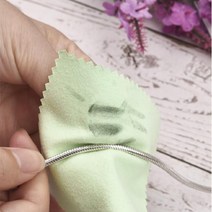 은 반지 광택 천 실버 세척 수건 오염 변색 10x7 1개