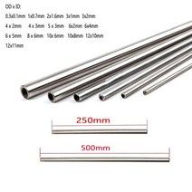 잔디깎기 1 10pcs 250mm500mm 304 원활한 Stainlessy 철강 모세관, 8x5mm  1pcs+500mm