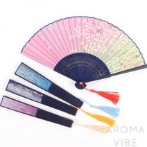 VEDANA 대나무부채 휴대용부채, 1개
