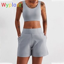 Wyposz 요가 브래지어 자르기 자전거 운동복 지원 여자의 운동 적당 여자 연약한 두껍게하는 lithe 강요, [03] L-8, [02] Rhino grey
