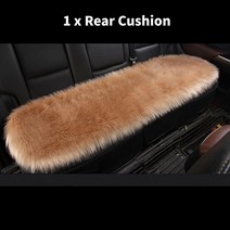 열선시트 자동차 롱울 양모 시트 커버 풀 세트 프론트 + 리어 모피 Wram 소파 Suv 트럭 용 플러시, 03 rear cushion, 03 rear cushion