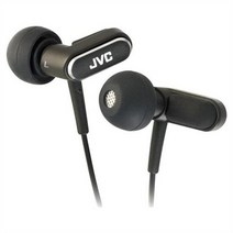 JVC HA-FXC50 고급커널형 이어폰 MICRO-HD 에어쿠숀/파우치등, 블랙, 블랙