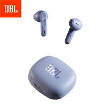 JBL-Wave 300 TWS 진정한 무선 블루투스 이어폰 음악 헤드폰 마이크 충전 케이스가 있는 경량 이어 버드, 블루