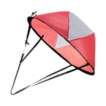 shangren 42 인치 다운 윈드 레일 키트 접이식 카약 윈드 세일즈 카약 스업 패들 보드 액세서리 간편한 설치 및 신속하게, PVC, 빨간