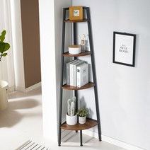 리빙위즈 라프 4단 코너장, 화이트+오크