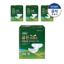디펜드 골든프렌즈 바람솔솔 와이드매직 대형10PX4팩, 골든프렌즈 바람솔솔 와이드매직 대형10PX4