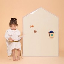 [바보사랑] 릴리후스 원톤 L 유아 자석 칠판 보드, 색상:블루 / 프레임:브라운, 1개