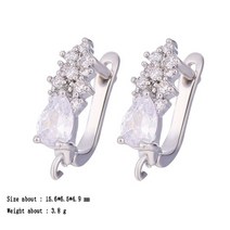 4 pcs 골드 실버 구리 패스너 귀걸이 후크 shvenzy earwire 커넥터 귀걸이 만들기를위한 diy 수제 보석 액세서리