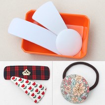 [펠트친구] 플라스틱프레임(4개) / 헤어 악세사리 핀 만들기 꾸미기 부자재 공예 diy, 사각(대)