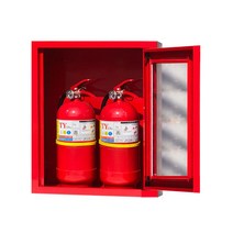 TCc녹색 비상용품 소화기보관함 2구 적색 스틸 _23212EA, 본상품선택