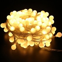 앵두전구 알전구 캠핑 텐트 LED 스트링라이트 20구 40구, 투명 버블 화이트_20구 3m [건전지]