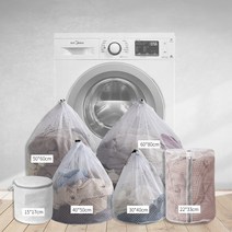 베개세탁망 이불 세탁망 이불망 세탁주머니 세탁기 전용 변형방지기 세탁 브라 드럼 스웨터, 22 스트링 굵은 그물6아이템套【오버사이즈+특대+대+중