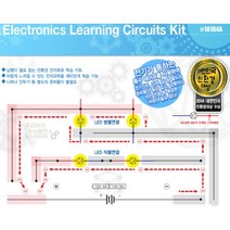 전기 LED 직렬 병렬 실험 놀이 키트 과학교육 캠핑장놀이 자연과학완구 교육완구