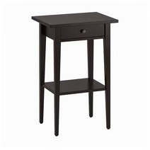이케아 IKEA 침대협탁 블랙브라운 46x35x70cm 서랍깊이23cm 소나무원목, 이미지참조