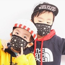 블랙마스크 유아동 패션마스크 큰별 어린이용 소형 면마스크
