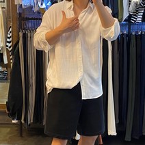 어썸블랑 린넨남방패션 마셔츠 리넨셔츠 남성여름셔츠 마남방