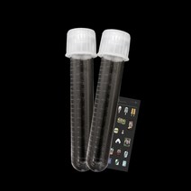 테스트 튜브 캡 플라스틱 시험관 14ml 25개입, 1팩(25개입)＋스티커증정