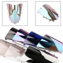 핸들바스템 핸들박스 핸들바거치대 더블 버블 오토바이 윈드 스크린 페어링 디플렉터 야마하 YZF R6 600 R, 01 White Iridium