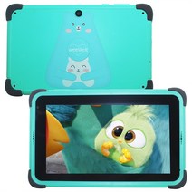 판타블렛 드로잉 그림 액정 패드 태블릿 Weelikeit 어린이 8 인치 안드로이드 11 2GB 32GB 쿼드 코어 와이파이 구글 플레이 히브리어 방수 케이스 4000mAH, 없음, Green tablet+EU
