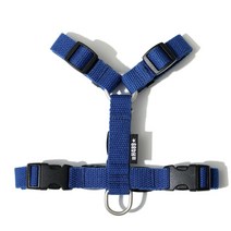 플레이바우 H489 앞섬방지 강아지 하네스 가슴줄 H형, 블루