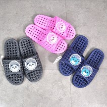 수지씨앤엘 곰돌이 욕실화 25579 슬리퍼 PVC, 그레이