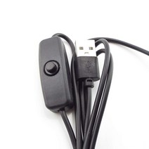 5V DC 2 핀 1M USB 연장 케이블 커넥터 전원 공급 장치 와이어 LED 칩 라이트 501 on/off 스위치 조명 C1, with switch black