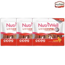 [뉴트리웰] [펫 파라다이스]오리 덴탈 강아지 간식 260g, 3개, 오리