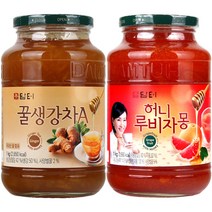 담터 꿀생강차A 1kg + 허니루비자몽 1kg